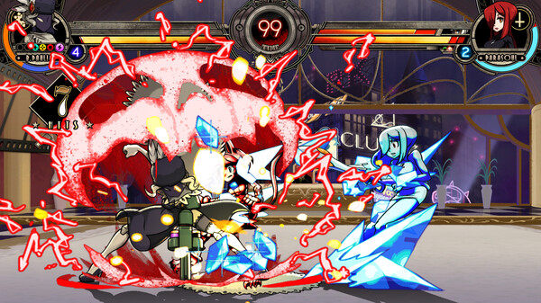 Screenshot z Skullgirls: Black Dahlia