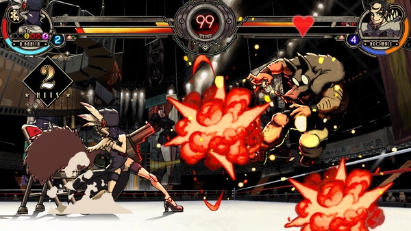 Screenshot z Skullgirls: Black Dahlia