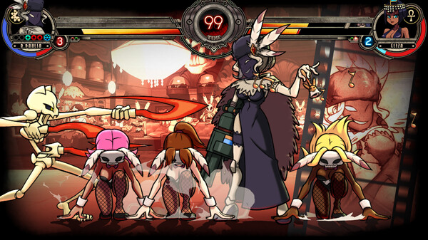Screenshot z Skullgirls: Black Dahlia