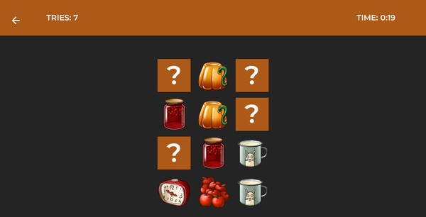 Classic Memory Game - Autumn