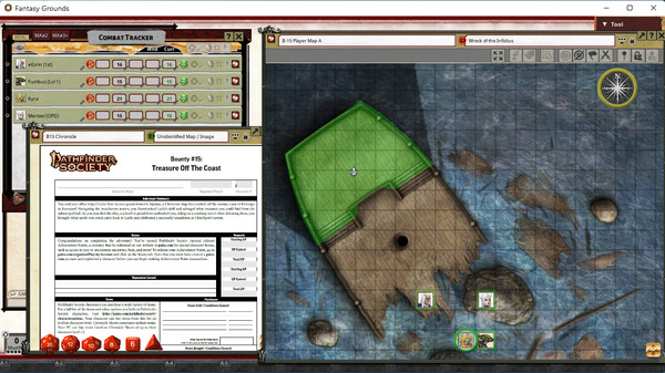 Fantasy Grounds - Pathfinder 2 RPG - Pathfinder Bounty #15: Treasure off the Coast