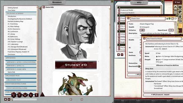 Fantasy Grounds - Pathfinder 2 RPG - Pathfinder Society Scenario #2-09: The Seven Secrets of Dacilane Academy