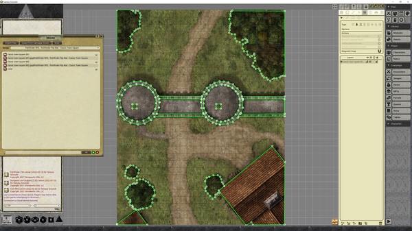 Fantasy Grounds - Pathfinder RPG - Pathfinder Flip-Map - Classic Town Square