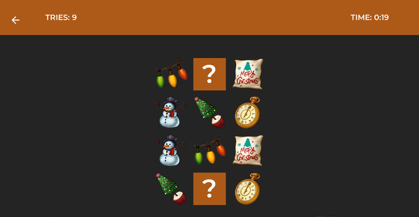 Classic Memory Game - Winter
