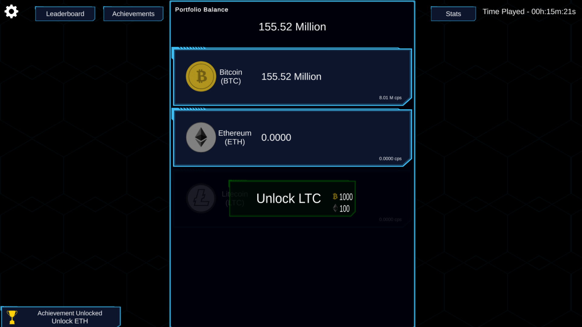 #3. Crypto Clicker (Steam) 由: Hakugei LLC