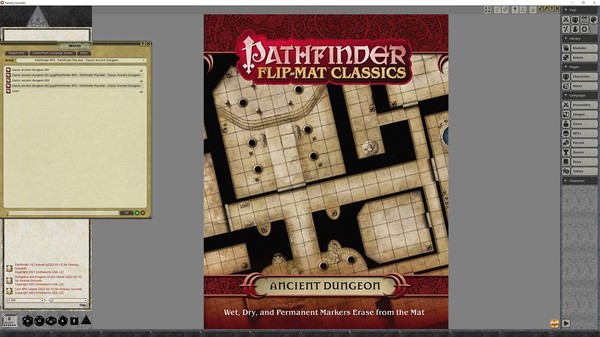 Fantasy Grounds - Pathfinder RPG - Pathfinder Flip-Mat - Classic Ancient Dungeon