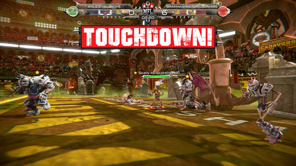 Screenshot z Mutant Football League: Brainwashington Cadavers Screenshot z Mutant Football League: Brainwashington Cadavers