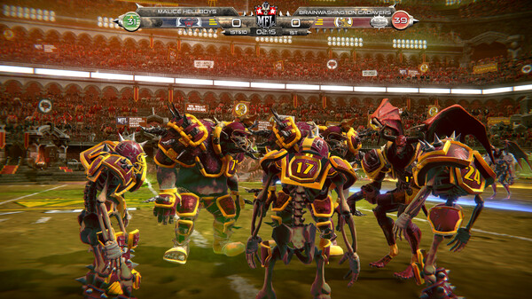 Screenshot z Mutant Football League: Brainwashington Cadavers Screenshot z Mutant Football League: Brainwashington Cadavers