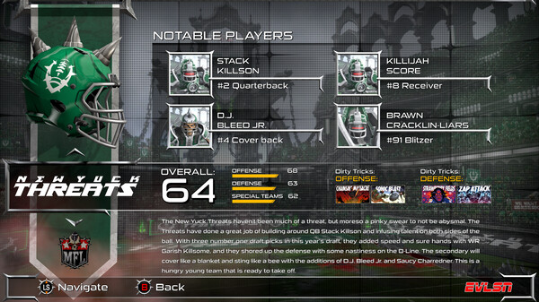 Mutant Football League: New Yuck Threats