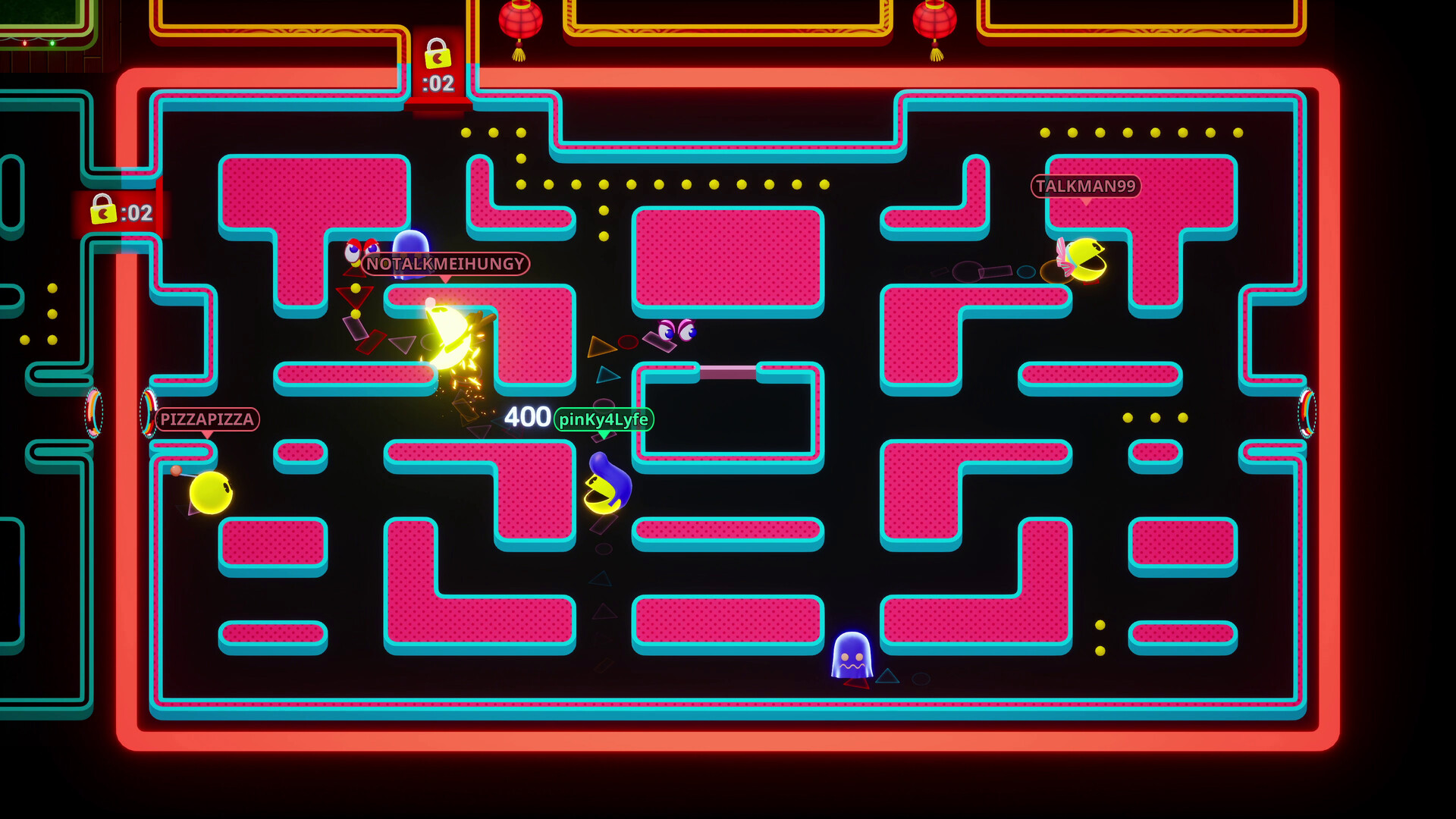 PAC-MAN Mega Tunnel Battle: Chomp Champs gameplay screenshot 2