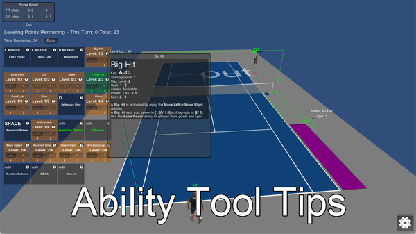 Screenshot z Tennis the Menace Screenshot z Tennis the Menace
