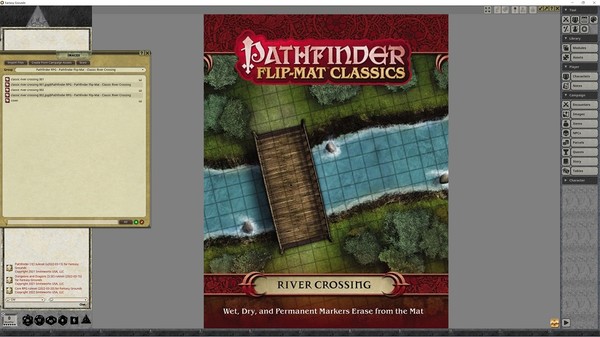 Fantasy Grounds - Pathfinder RPG - Pathfinder Flip-Mat - Classic River Crossing