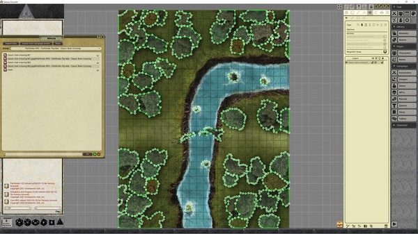 Fantasy Grounds - Pathfinder RPG - Pathfinder Flip-Mat - Classic River Crossing