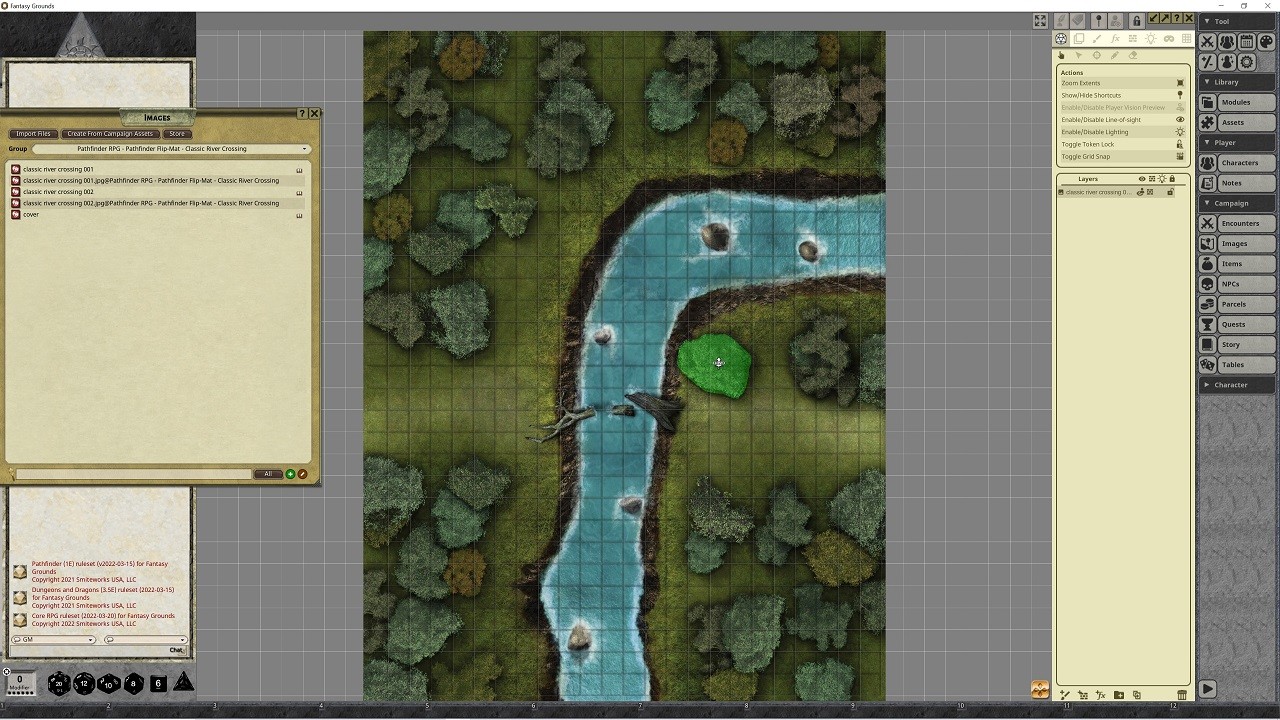 Fantasy Grounds - Pathfinder RPG - Pathfinder Flip-Mat - Classic River Crossingのスクリーンショット 1
