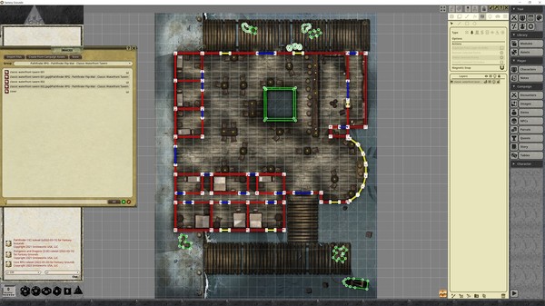 Fantasy Grounds - Pathfinder RPG - Pathfinder Flip-Mat - Classic Waterfront Tavern