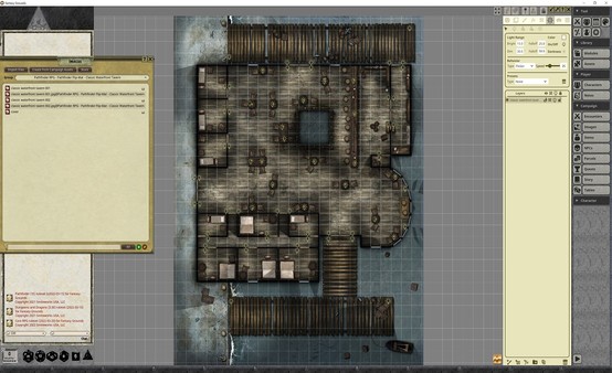 Fantasy Grounds - Pathfinder RPG - Pathfinder Flip-Mat - Classic Waterfront Tavern