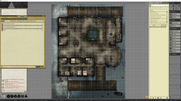Fantasy Grounds - Pathfinder RPG - Pathfinder Flip-Mat - Classic Waterfront Tavern