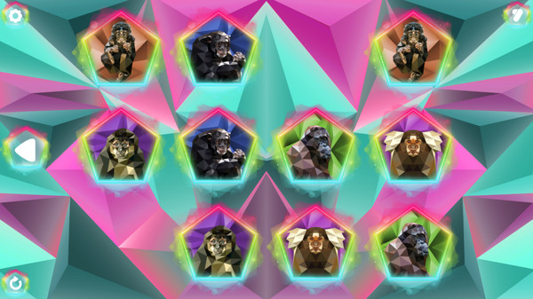 Скриншот 2 из игры Poly Memory: Primates