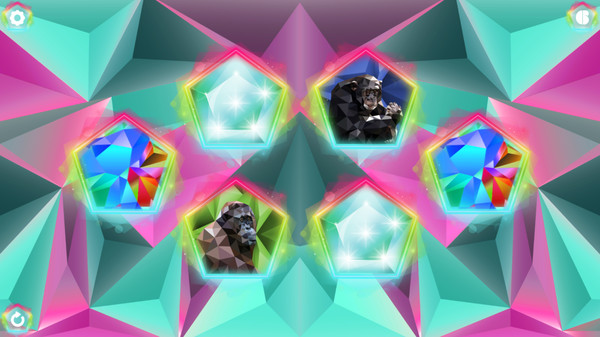 Скриншот 1 из игры Poly Memory: Primates