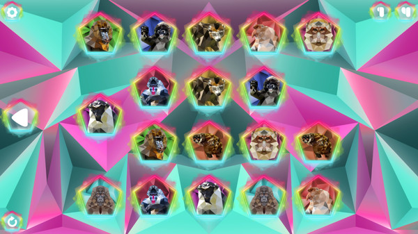Скриншот 4 из игры Poly Memory: Primates