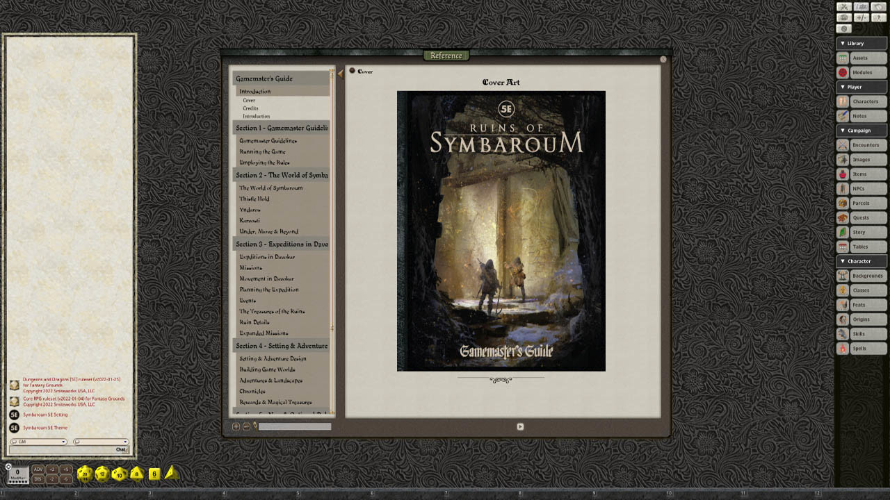 Fantasy Grounds - Ruins of Symbaroum - Gamemaster's Guideのスクリーンショット 1