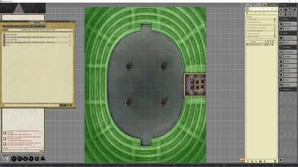 Fantasy Grounds - Pathfinder RPG - Pathfinder Flip-Mat - Classic Arena