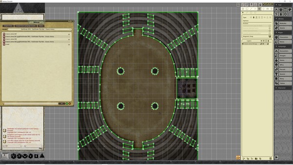 Fantasy Grounds - Pathfinder RPG - Pathfinder Flip-Mat - Classic Arena