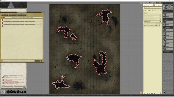 Fantasy Grounds - Pathfinder RPG - Pathfinder Flip-Mat - Classics Darklands
