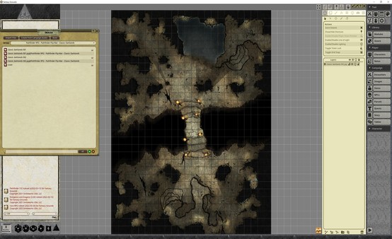 Fantasy Grounds - Pathfinder RPG - Pathfinder Flip-Mat - Classics Darklands