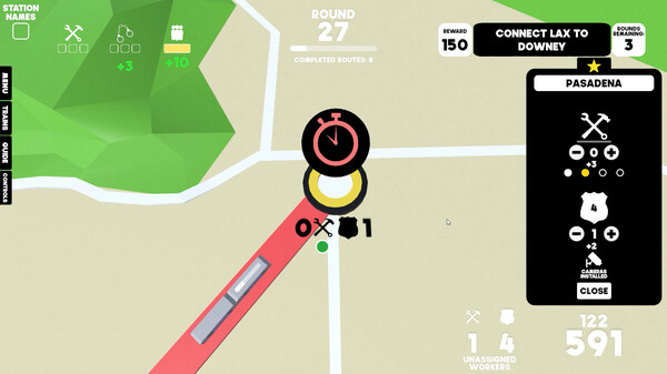 Screenshot z Metro Manager LA