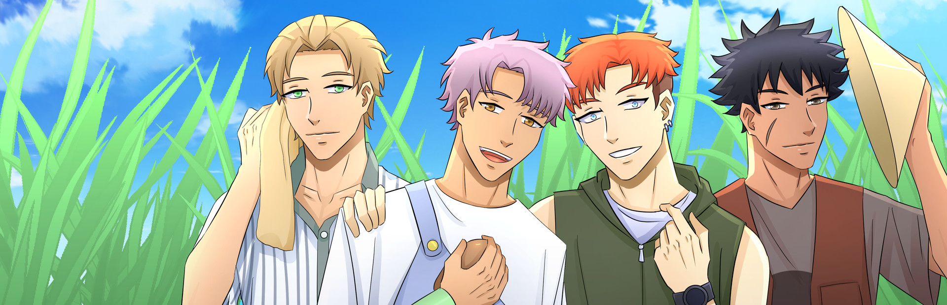 Odd Guy Meets Odd Farmers - Comedy Boys Love (BL) Visual Novel
