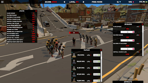 Screenshot z Idle Zombies Clicker