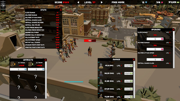 Screenshot z Idle Zombies Clicker