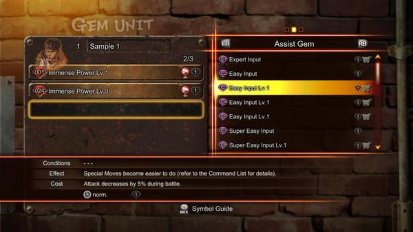 Street Fighter X Tekken: Street Fighter/Tekken Shared Assist Gem Pack 1