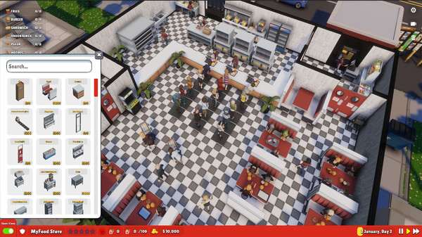 Mega Fast Food: A Fast Food Simulator Game