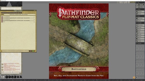 Fantasy Grounds - Pathfinder RPG - Pathfinder Flip-Mat - Classic Battlefield