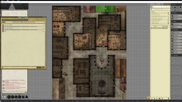 Fantasy Grounds - Pathfinder RPG - Pathfinder Flip-Mat - Classic Pub Crawl