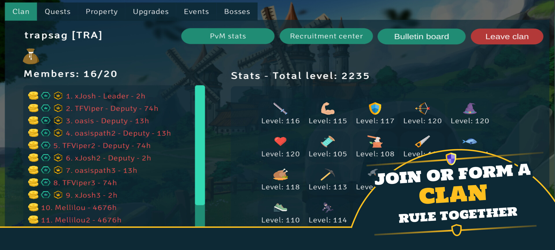 #1. Idle Clans (Steam) Podle: Isam Games