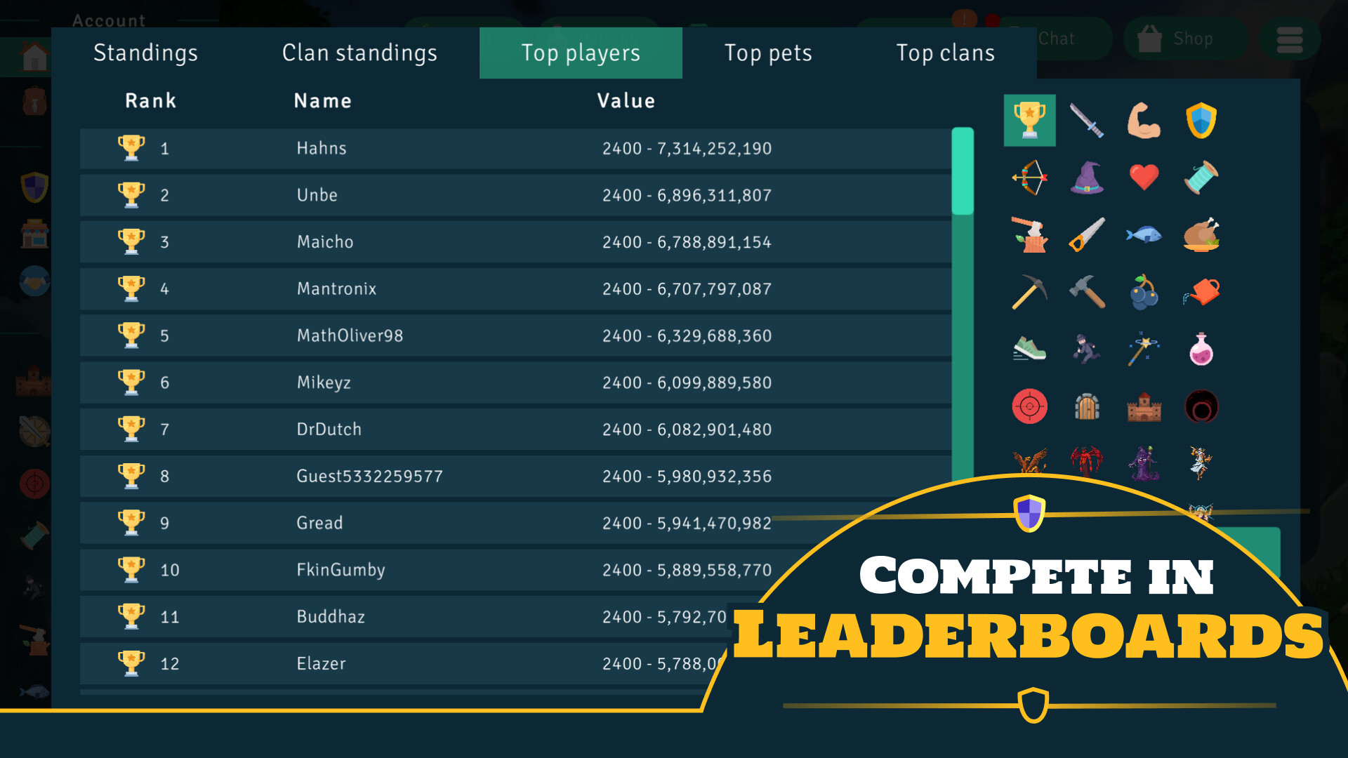 #10. Idle Clans (Steam) Podle: Isam Games