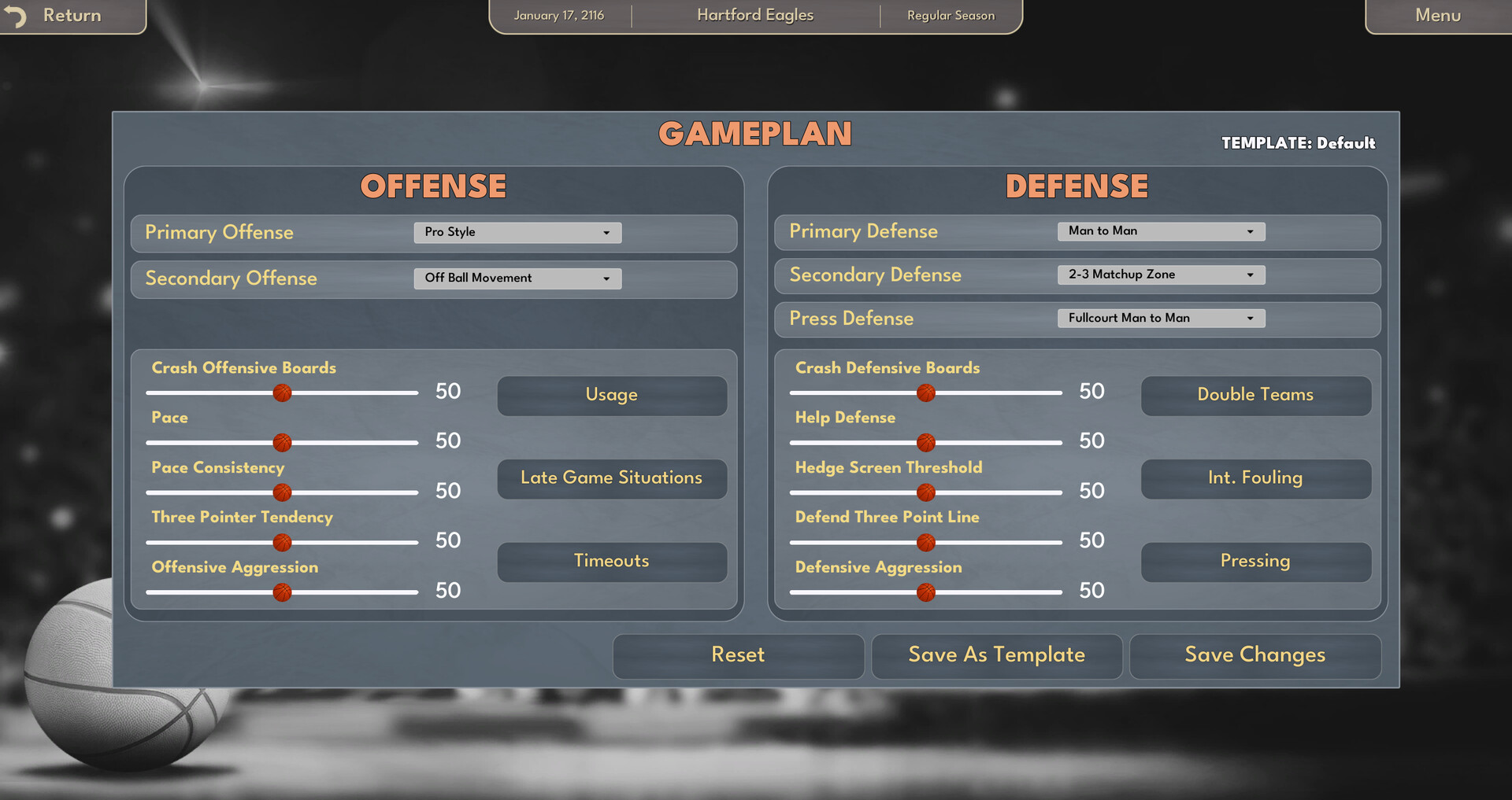College Basketball Manager screenshot #3