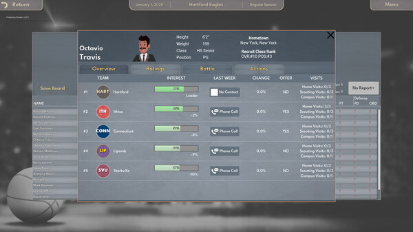 College Basketball Manager screenshot 5