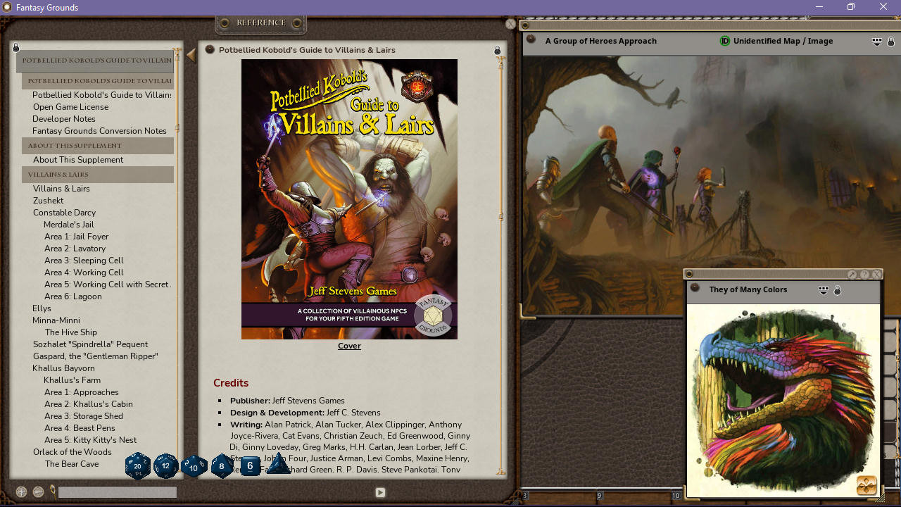 Fantasy Grounds - Potbellied Kobold's Guide to Villains & Lairsのスクリーンショット 1