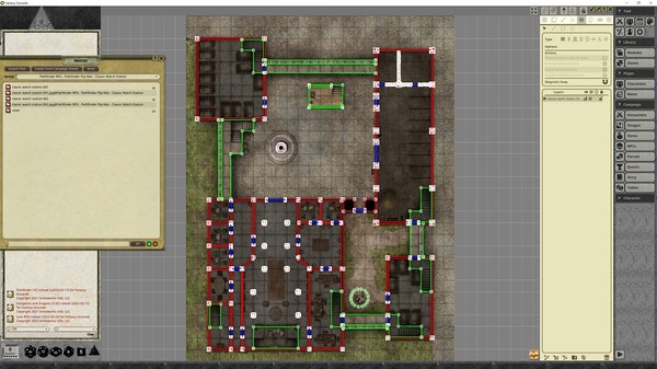 Fantasy Grounds - Pathfinder RPG - Pathfinder Flip-Mat - Classic Watch Station