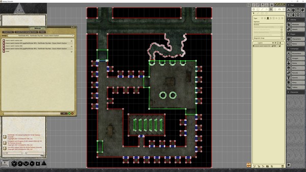Fantasy Grounds - Pathfinder RPG - Pathfinder Flip-Mat - Classic Watch Station