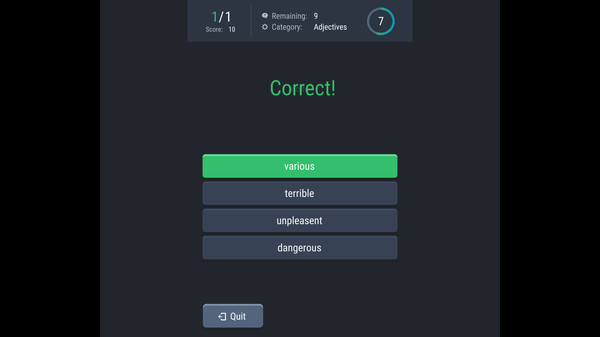Screenshot z Japanese - Quiz Time