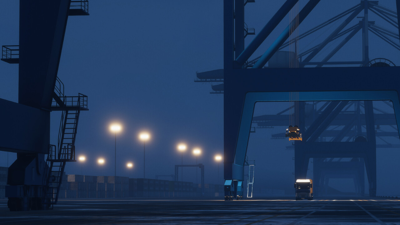 #8. Port Cranes : Container Age (Steam) Bởi: Etchu Island Shipyard