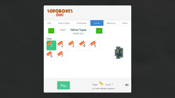 Screenshot z Sokoboxes Duo