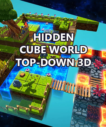 Hidden Cube World Top-Down 3D