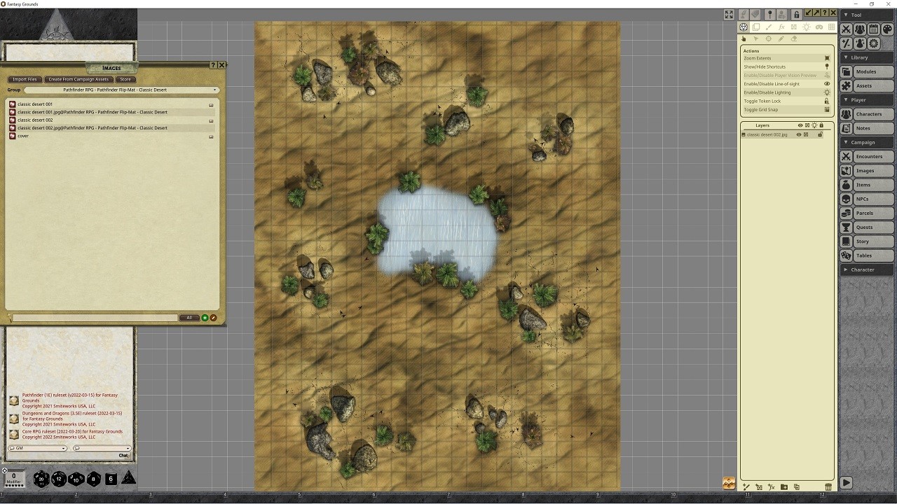 Fantasy Grounds - Pathfinder RPG - Pathfinder Flip-Mat - Classic Desertのスクリーンショット 1