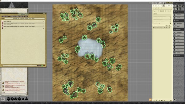 Fantasy Grounds - Pathfinder RPG - Pathfinder Flip-Mat - Classic Desert